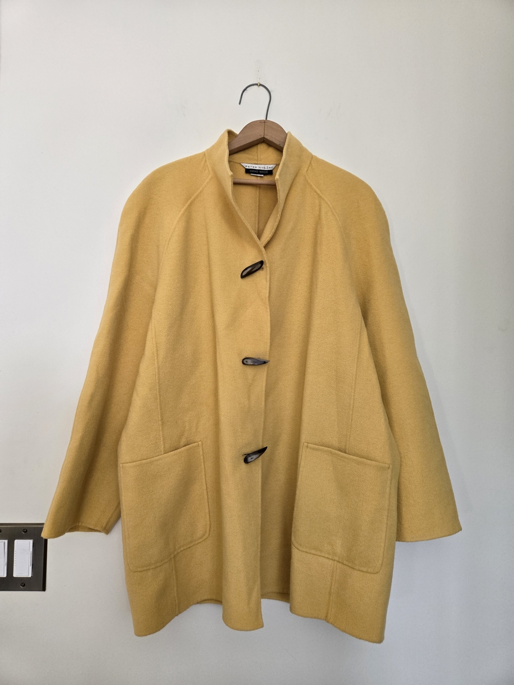 Vintage Peter Nygard Wool/Rabbit Toggle Coat